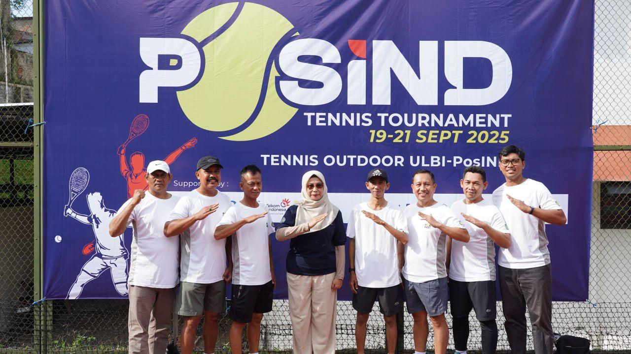 Pembukaan Turnamen Tennis Piala Dirut PosIND 2025. ULBI, 19 September 20252