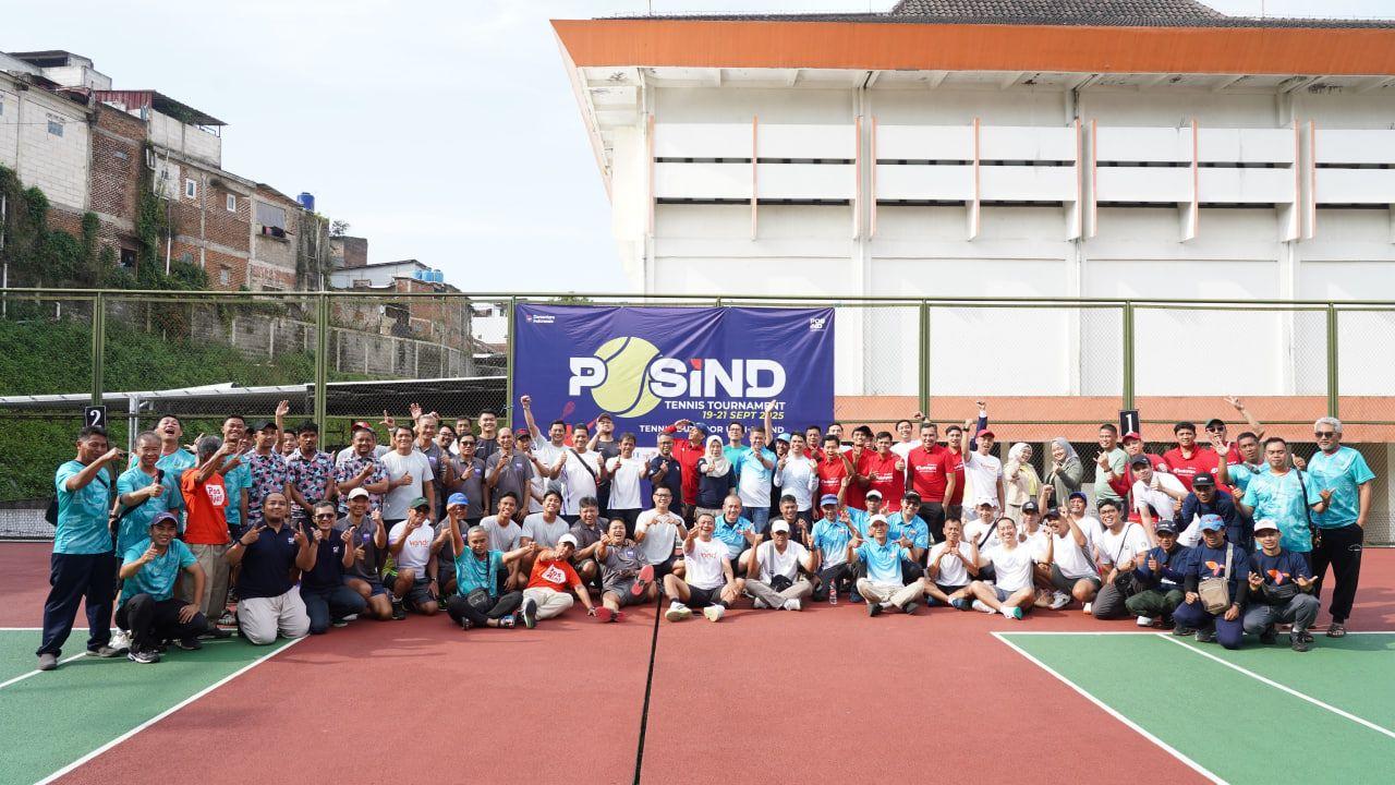 Pembukaan Turnamen Tennis Piala Dirut PosIND 2025. ULBI, 19 September 20253