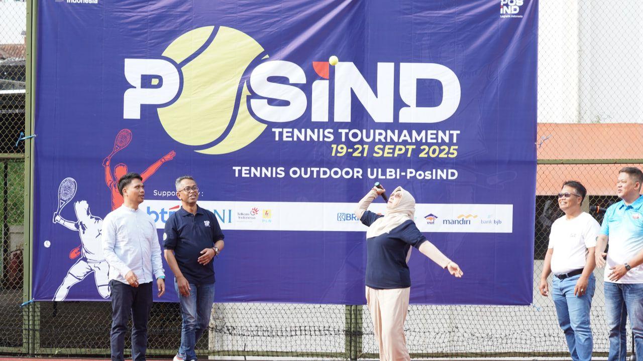 Pembukaan Turnamen Tennis Piala Dirut PosIND 2025. ULBI, 19 September 20254