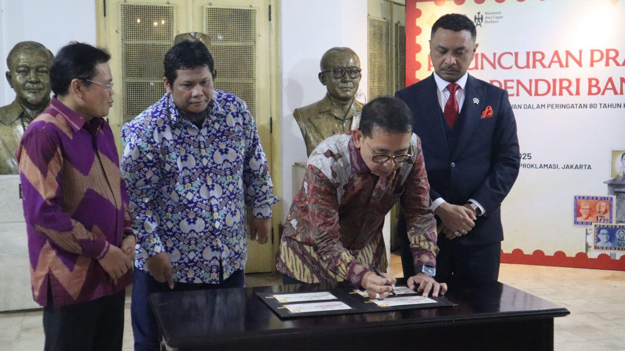 Peluncuran Prangko Para Pendiri Bangsa. Museum Perumusan Naskah Proklamasi, 12 Agustus 20254
