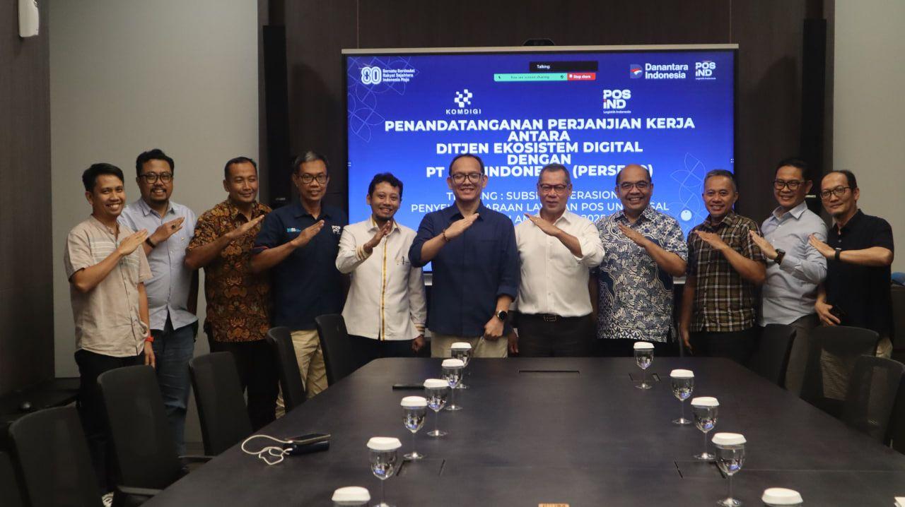 Signing PKS LPU antara Komdigi & PosIND. GPI Jakarta 04 September 20254