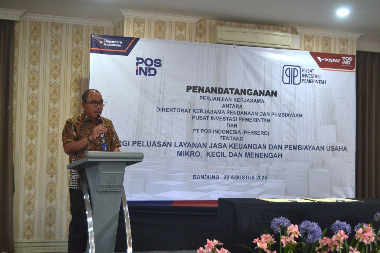 Penandatanganan PKS Kerjasama Pendanaan dan Pembiayaan PIP. Bandung, 22 Agustus 20256