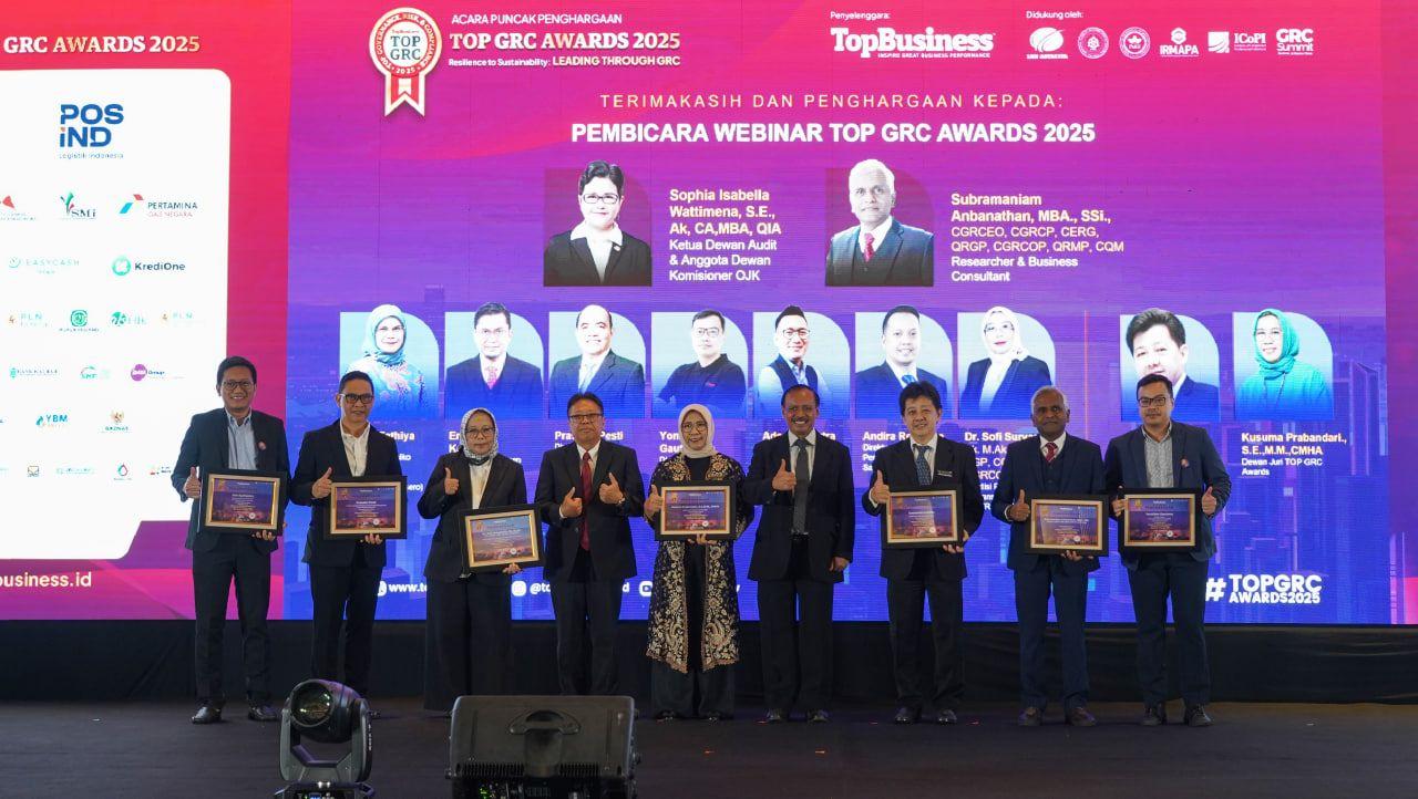 Top GRC Award 2025. Hotel Raffles Jakarta, 8 September 20257