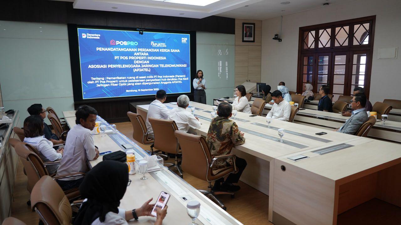 Penandatanganan Perjanjian Kerjasama Antara POSPRO dengan APJATEL. Cilaki, 10 September 20257