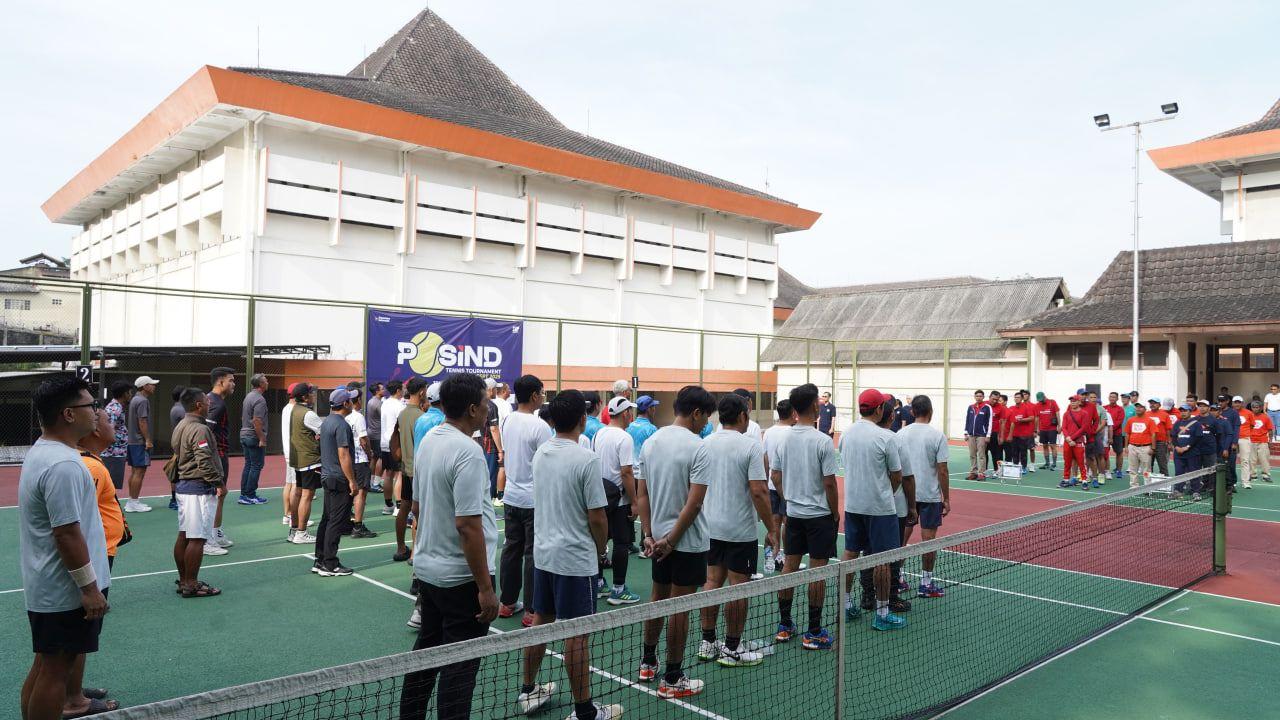 Pembukaan Turnamen Tennis Piala Dirut PosIND 2025. ULBI, 19 September 20257
