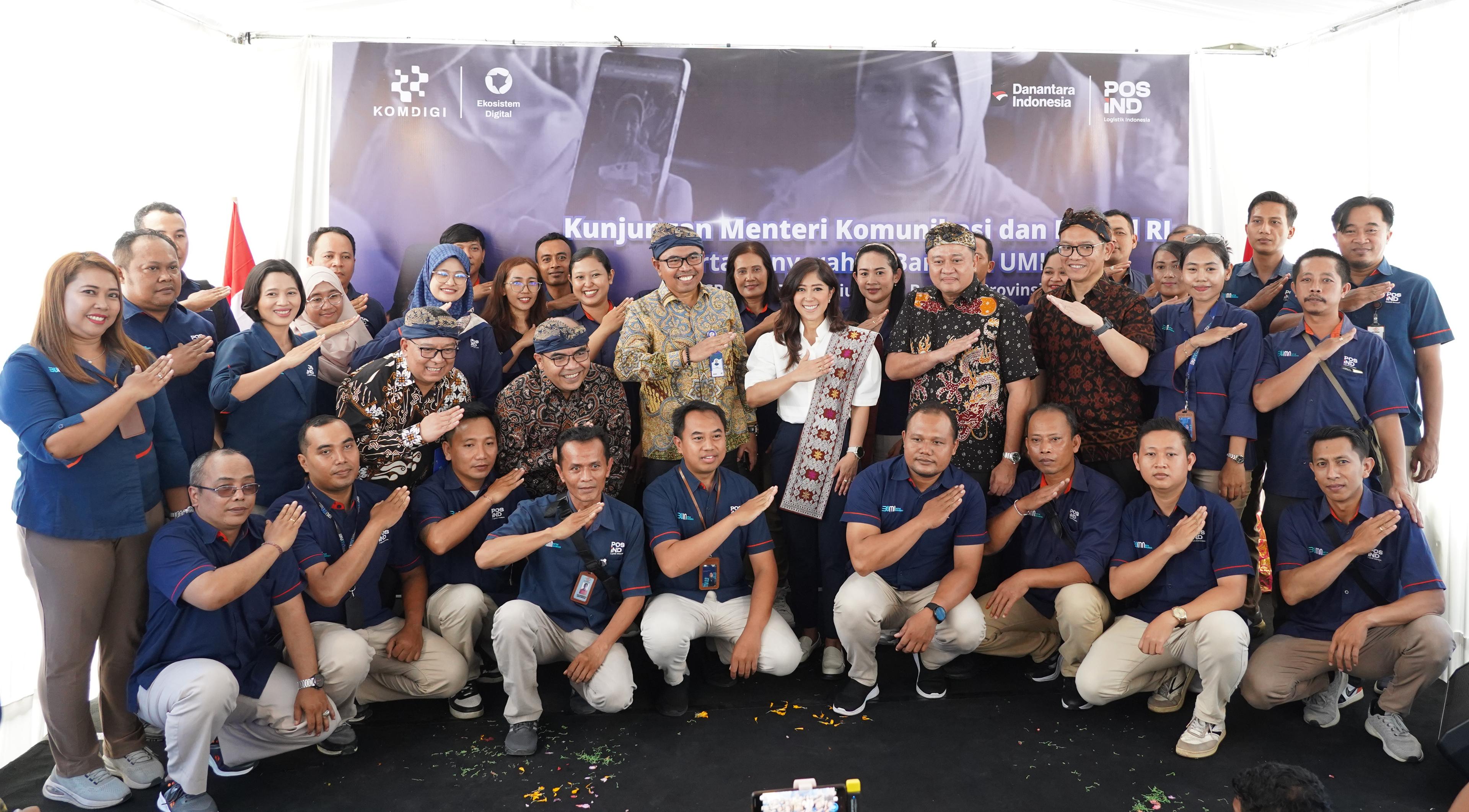 Menteri Komunikasi dan Digital RI Tinjau Kantor Pos Bali, Pastikan Kesiapan Penyaluran BLT dan Dukungan bagi UMKM