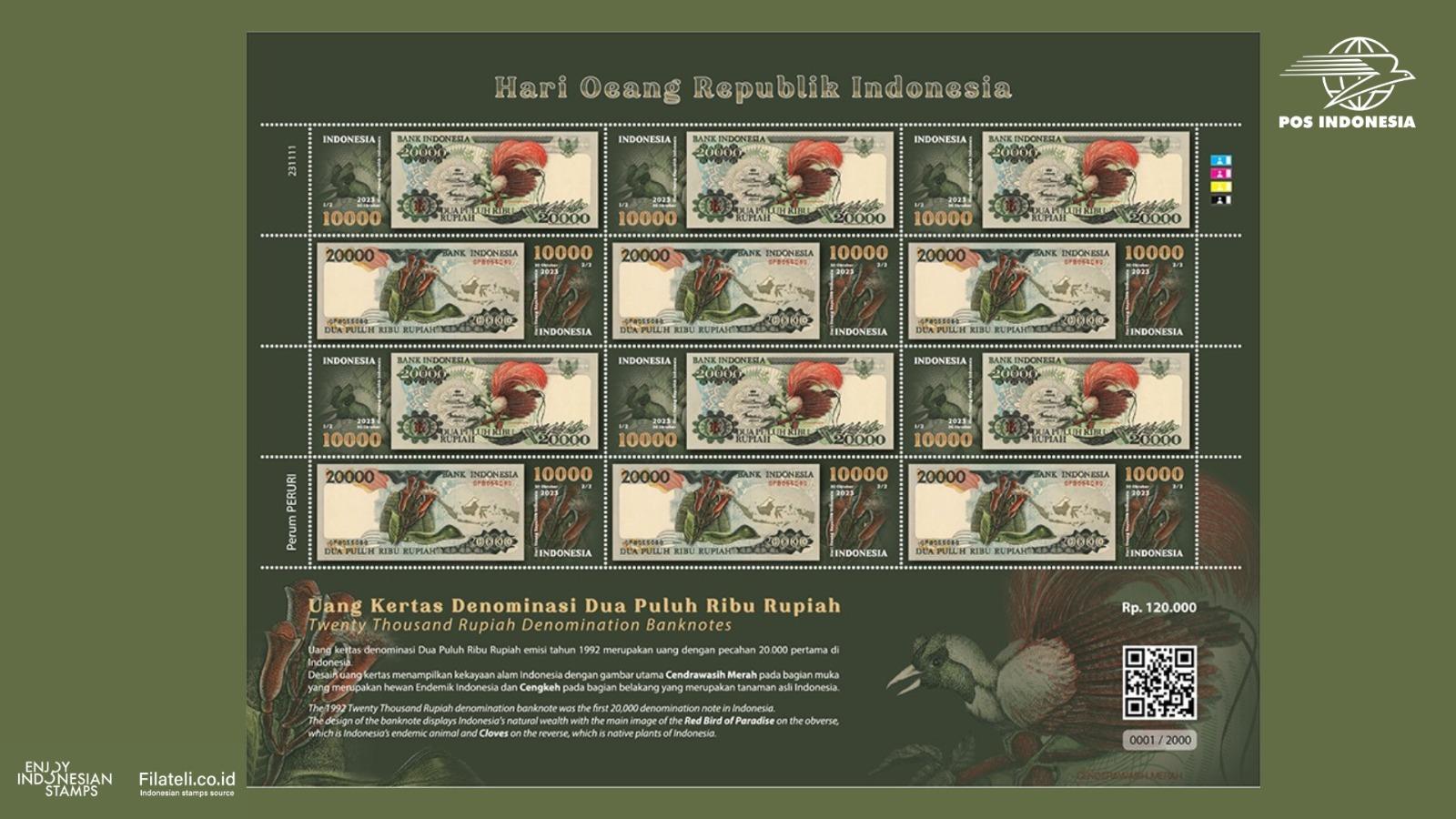 Peluncuran prangko hari oeang republik indonesia