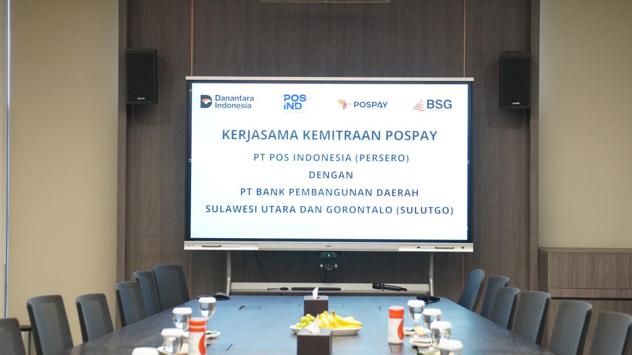 Penandatanganan Kerjasama Kemitraan Host To Host antara PT Pos Indonesia (Persero) dengan PT Bank Pembangunan Daerah Sulawesi Utara dan Gorontalo (BSG).  Jakarta, 24 September 2025