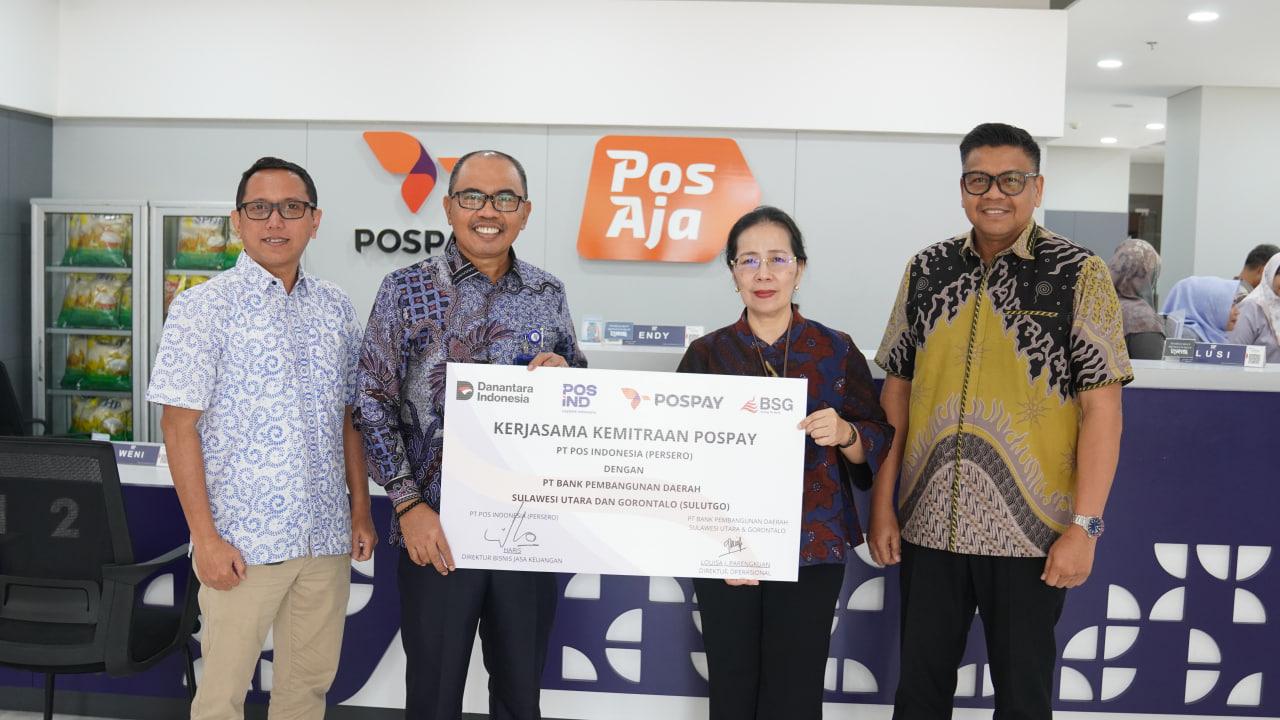 Penandatanganan Kerjasama Kemitraan Host To Host antara PT Pos Indonesia (Persero) dengan PT Bank Pembangunan Daerah Sulawesi Utara dan Gorontalo (BSG).  Jakarta, 24 September 20256