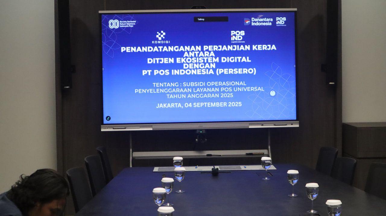 Signing PKS LPU antara Komdigi & PosIND. GPI Jakarta 04 September 2025