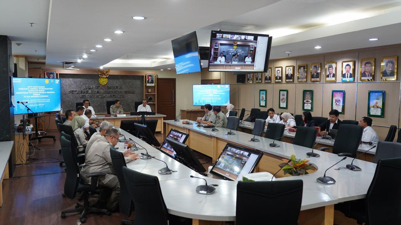 Penandatanganan Nota Kesepahaman Ditjen Peternakan dan Kesehatan Hewan Kementerian Pertanian RI dengan PosIND. Jakarta 11 September 20252