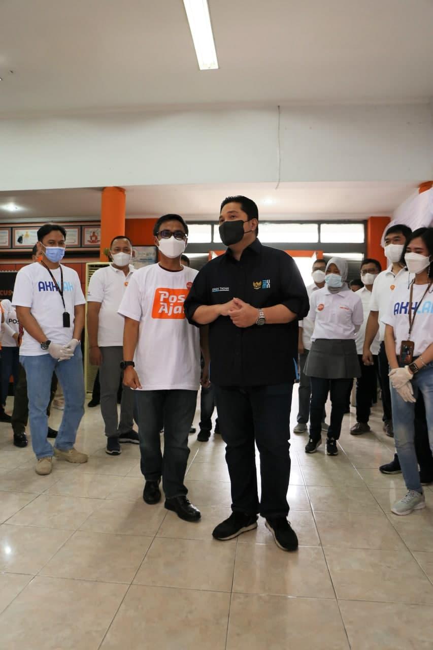 Gallery Photo 11 September 2021. Kunjungan Menteri BUMN ke Kantor Pos Bogor