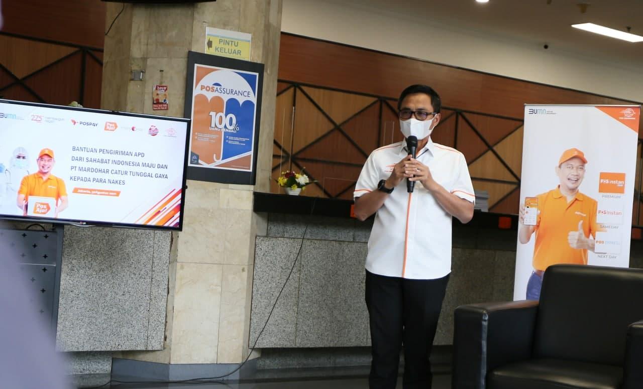 Gallery Photo 30 Agustus 2021. Pos Indonesia Fasilitasi Pengiriman APD Sahabat Indonesia Maju