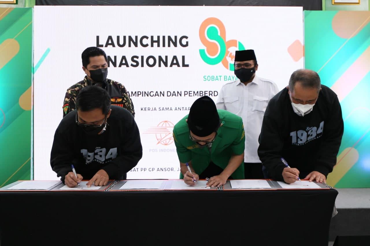 Gallery Photo 30 Juni 2021. Launching Nasional Kerjasama Pemberdayaan dan Pendampingan Umum UMKM Pos Indonesia dan GP ANSOR