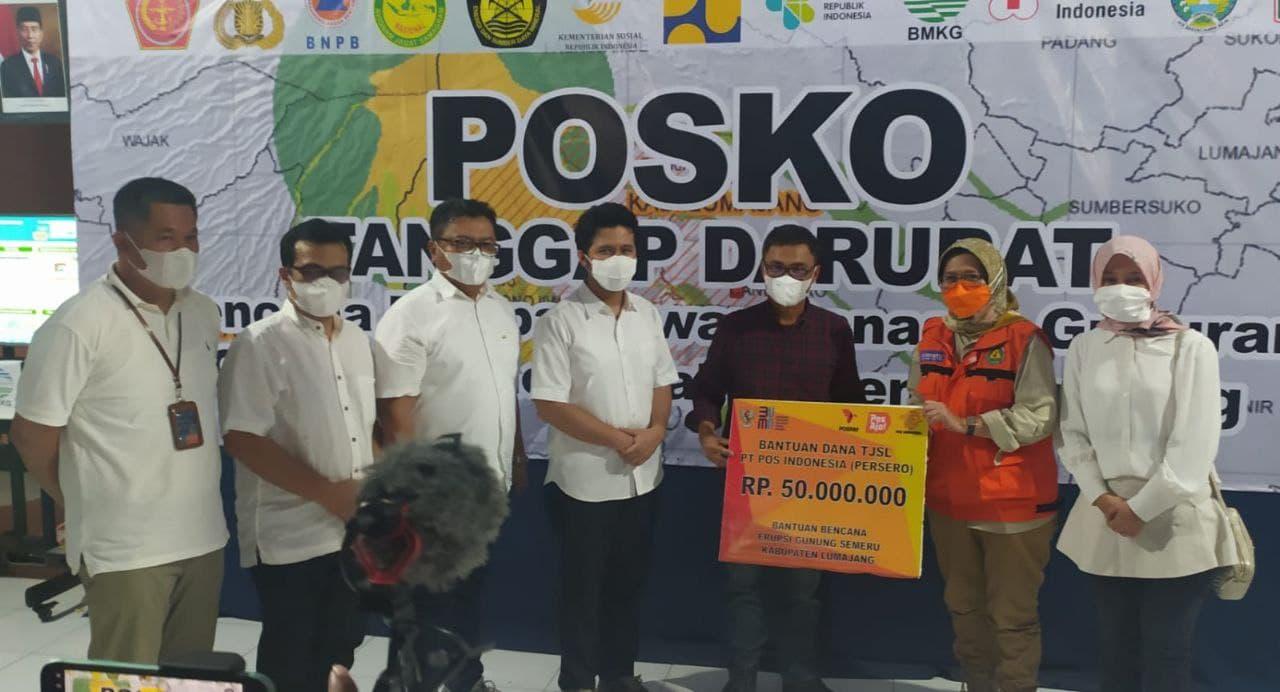 Gallery Photo 8 Desember 2021. Pos Indonesia Peduli Bantu Korban Erupsi Semeru