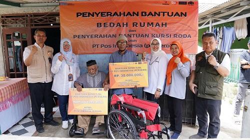 Thumbnail News Bantuan TJSL berupa dana Bantuan "Bedah Rumah" dan Bantuan Kursi Roda kepada Pensiunan Pos