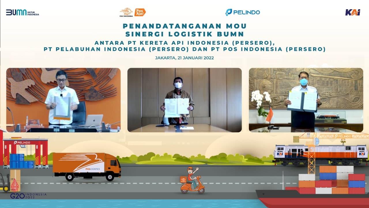 Thumbnail News Kolaborasi 3 BUMN: KAI, Pelindo, dan Pos Indonesia Tandatangani MoU untuk Integrasikan Layanan Logistik