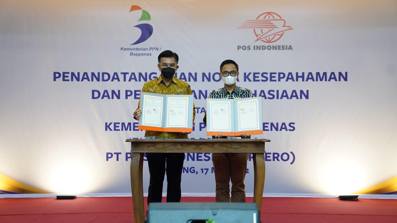 Thumbnail News Pos Indonesia dan Kementerian PPN/Bappenas Teken Kesepahaman untuk Pemanfaatan Layanan Jasa Pos