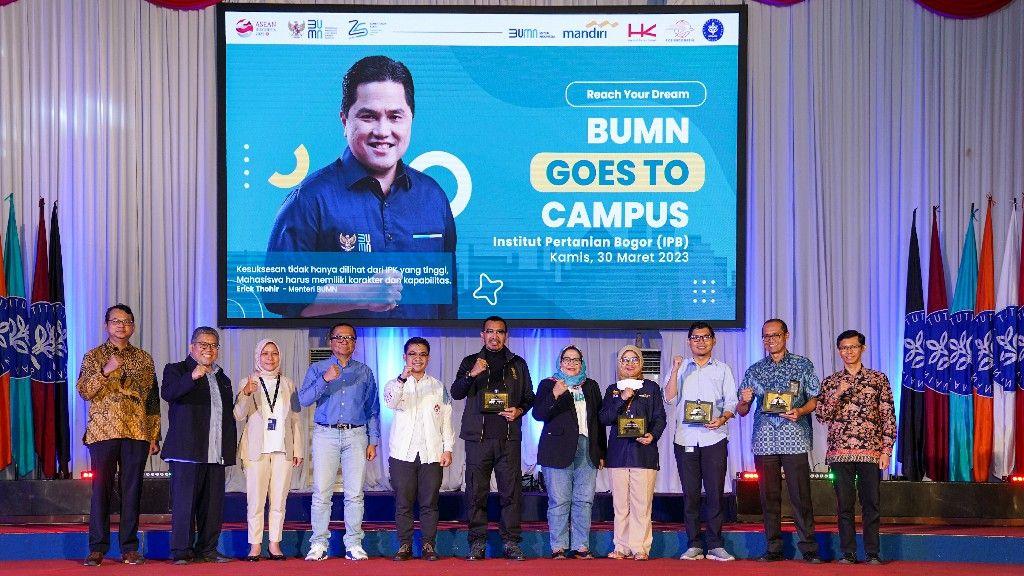 Thumbnail News Pos Indonesia Ikut Serta Dalam BUMN Goes to Campus  Erick Thohir Ajak Mahasiswa IPB Jadi Bagian Regenerasi BUMN