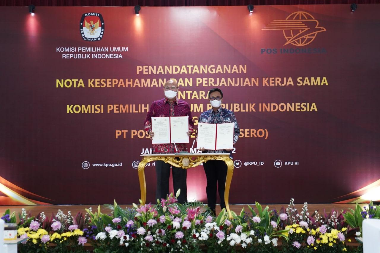Thumbnail News Pos Indonesia Menjalin Kerja Sama Dengan KPU RI Tentang Pendistribusian Logistik Pemilu