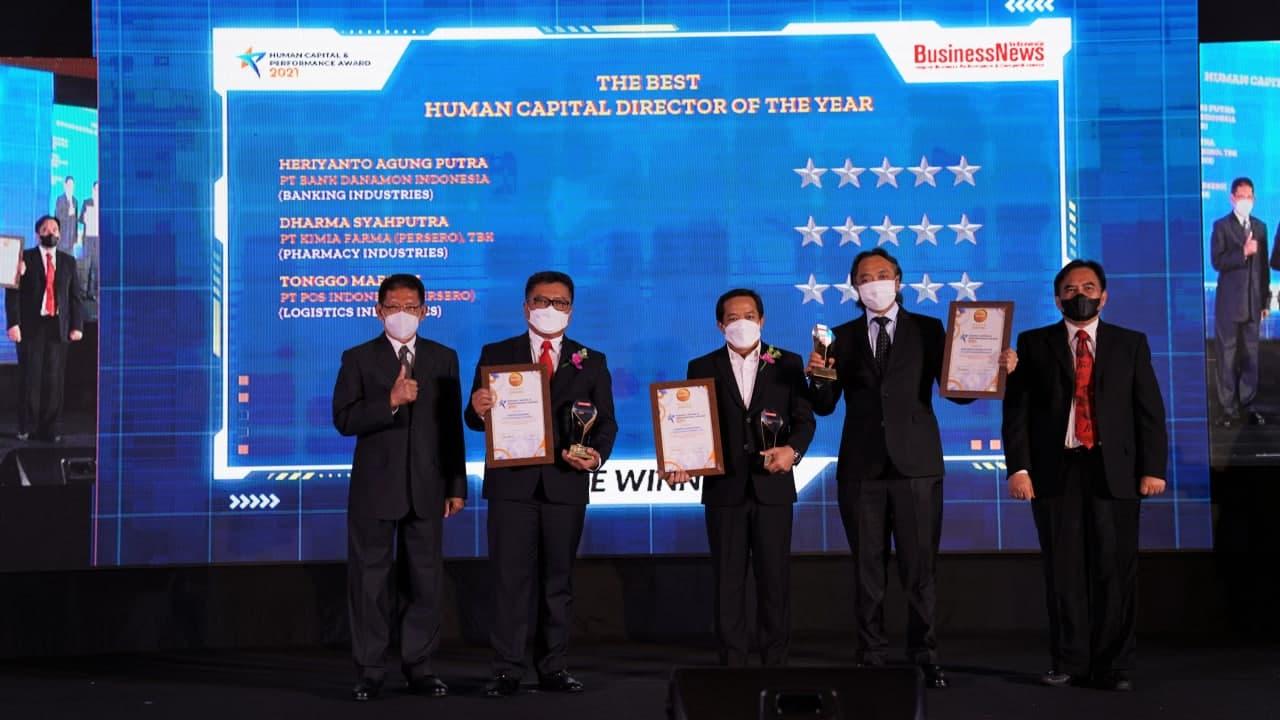 Thumbnail News Pos Indonesia Raih Dua Penghargaan Di Ajang Human Capital & Performance Award 2021