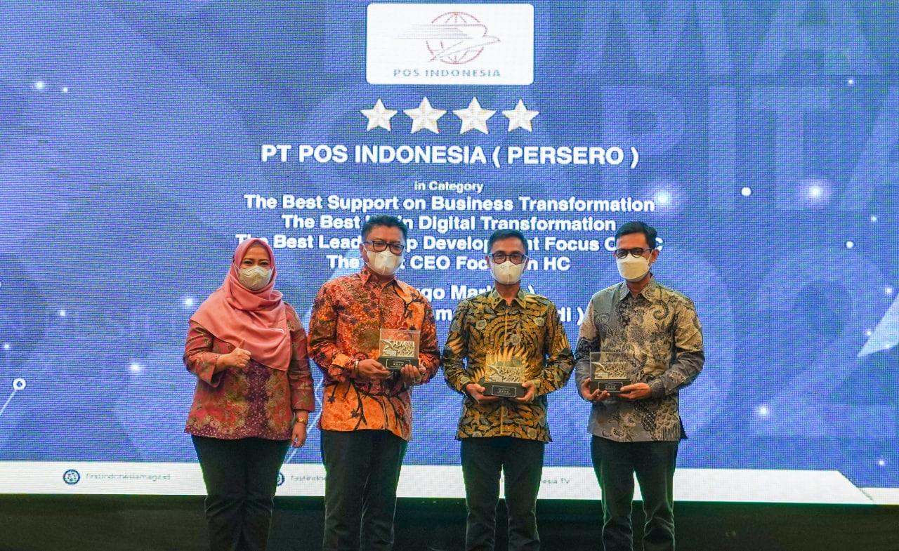 Thumbnail News Pos Indonesia Raih Empat Penghargaan dalam  Human Capital on Resilience Excellence Award 2022