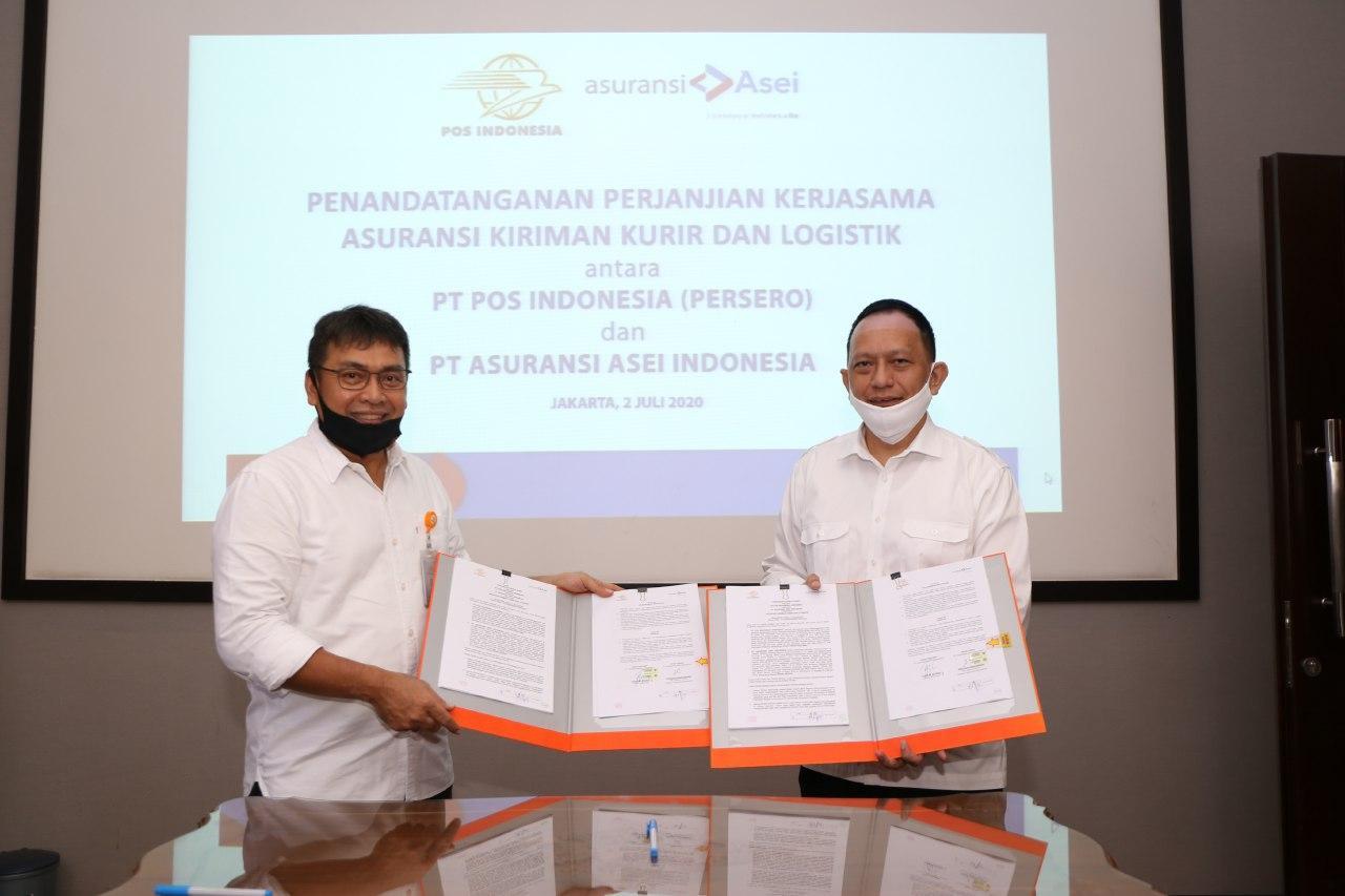 Thumbnail News PT Pos Indonesia (Persero) Gandeng PT Asuransi Asei Indonesia Jamin Perlindungan Pengiriman